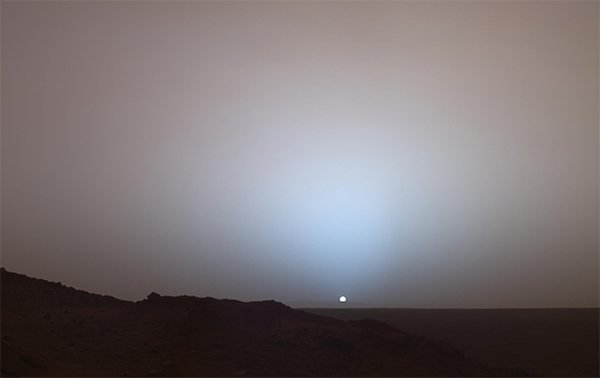 Mars’ta Gün Batımı